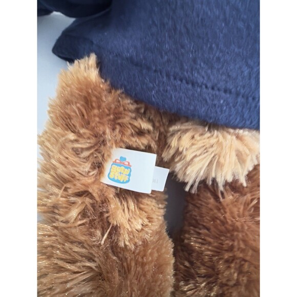 Dave and busters Plush 14" Bear in Navy Hoodie Stuffed Animal Property of 2009 - Picture 4 of 5